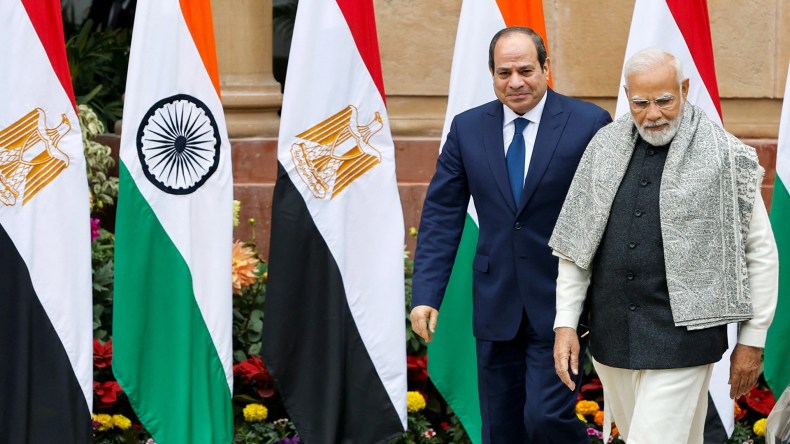 مصر ترفع مستوى علاقاتها مع الهند إلى “شراكة استراتيجية”