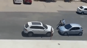 فيديو صادم.. شاب تركي يقتل طليقته ووالدها ببندقية صيد!