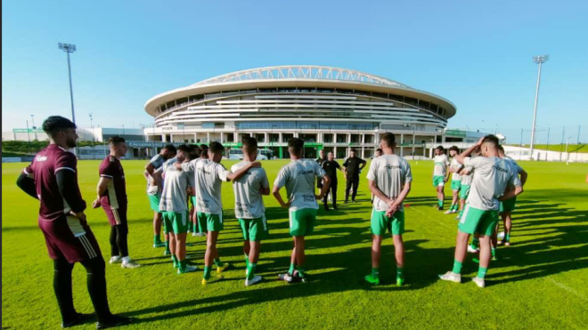 الألعاب العربية.. المنتخب الأولمبي يواصل تحضيراته بملحق ملعب نيلسون مانديلا