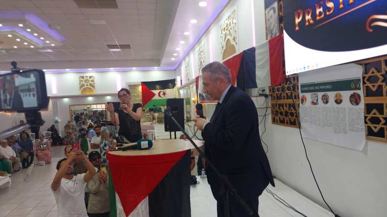 “تظاهرة ضخمة” للجالية الصحراوية في فرنسا (صور)