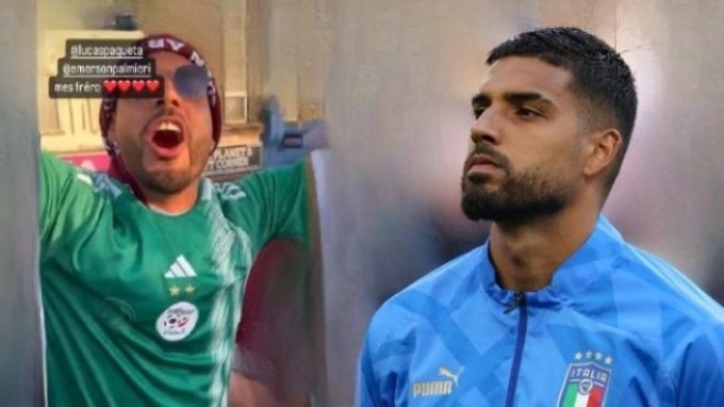 بِالفيديو: إيطالي يقتفي أثر زميله البرازيلي ويرتدي قميص الجزائر!