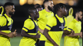 بالصور.. أول ظهور لبن زيمة وكانتي في تدريبات الاتحاد السعودي