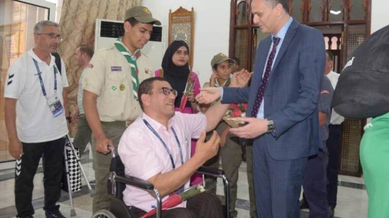 الوزير حمّاد يستقبل الأبطال العالميين لِذوي الهمم