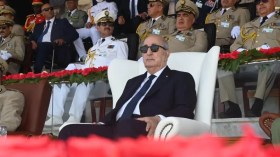 Arrivée du président de la République à l’Académie militaire de Cherchell pour présider la cérémonie de sortie de promotions