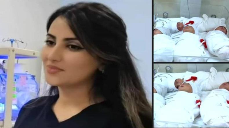 بالصور.. عراقية تُرزق بـ4 توائم بعد 15عامًا من العقم