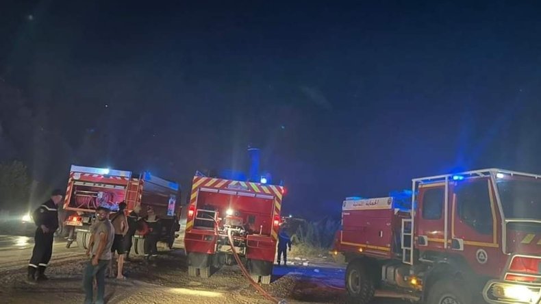 حريق يلتهم 35 محلا تجاريا بسكيكدة