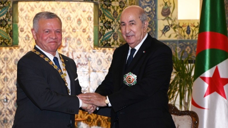 الرئيس تبون يتلقى برقية تهنئة من ملك الأردن