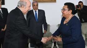 الرئيس تبون يستقبل وزيرة الخارجية التنزانية