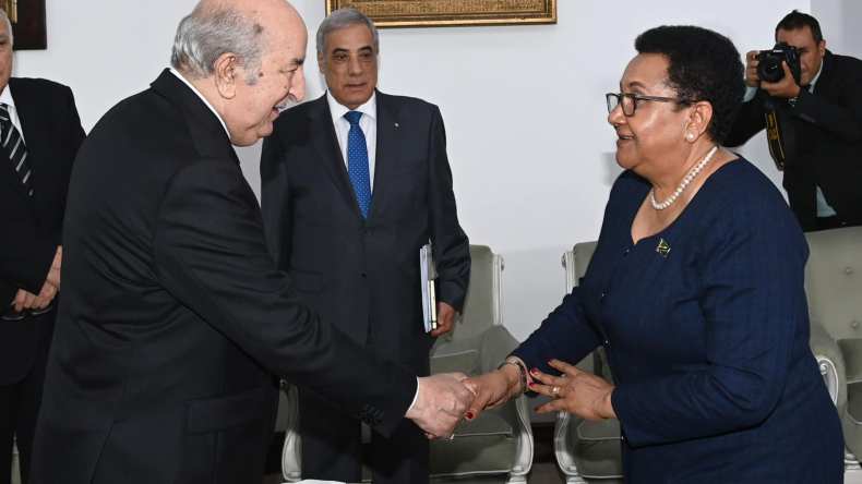 الرئيس تبون يستقبل وزيرة الخارجية التنزانية