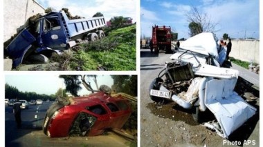 Accidents de la route: 45 morts et 1868 blessés en une semaine