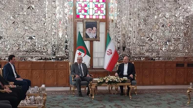 بوغالي يجري محادثات مع رئيس مجلس الشورى الإيراني