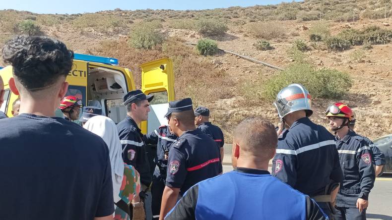 انقلاب حافلة نقل بتلمسان.. ارتفاع حصيلة الجرحى (صور)