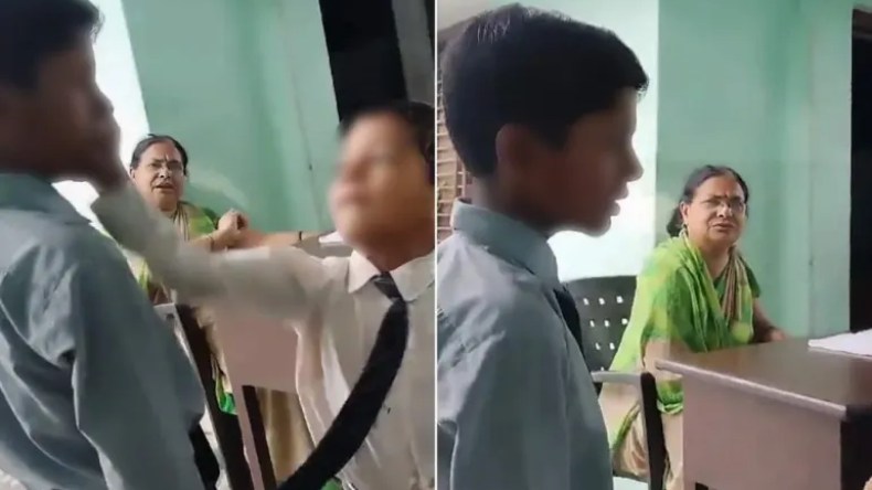 معلمة تجبر تلاميذ على القيام بهذا الفعل ضد طالب مسلم