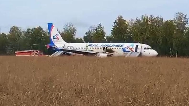 Atterrissage d’urgence réussi d’un Airbus A320 dans un pré en Sibérie
