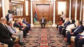 وزير الداخلية يُستقبل من قبل رئيس المجلس الرئاسي الليبي