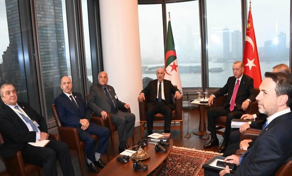 Le président de la République s’entretient à New-York avec son homologue turc
