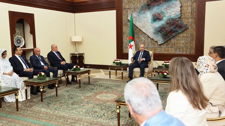 الرئيس تبون يستقبل رئيس المرصد الوطني للمجتمع المدني