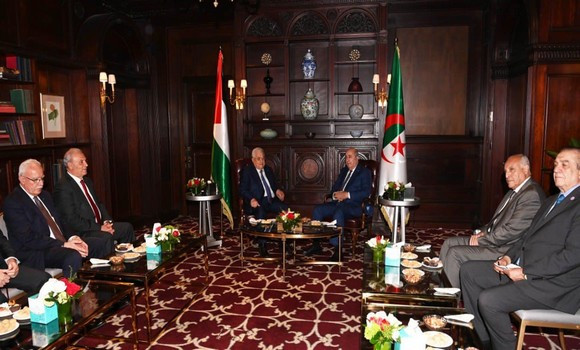 Le Président de la République reçoit à New York son homologue Palestinien