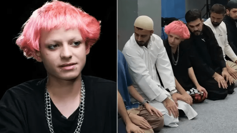بالفيديو.. شاب تركي يلقب بـ”الشيطان” يعتنق الإسلام ويؤدي العمرة!