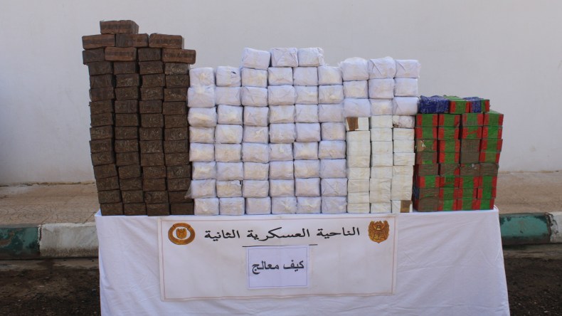 إحباط محاولة إدخال 9 قناطير من الكيف قادمة من المغرب
