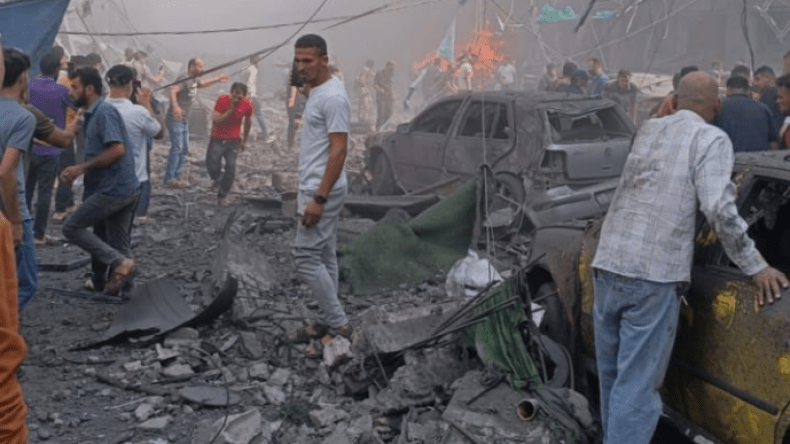 فيديوهات صادمة.. ارتقاء عدد كبير من الشهداء في مجزرة صهيونية بمخيم جباليا