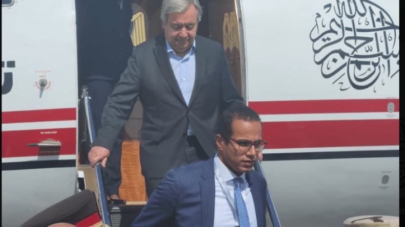 وسط تضارب في موعد دخول المساعدات إلى غزة.. غوتيريش يصل سيناء