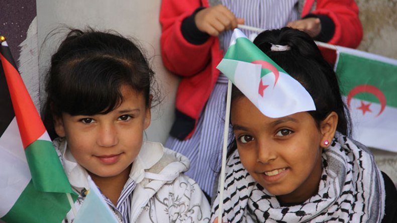 بنفسية الثائر.. غزة في قلوب الأطفال الجزائريين