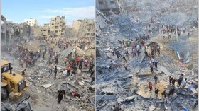 Ghaza sous le feu des bombardements sionistes, nouveau massacre à Jabaliya et Nuseirat