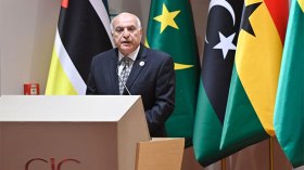 عطاف يتحادث مع وزير الخارجية الليبي بغينيا الاستوائية