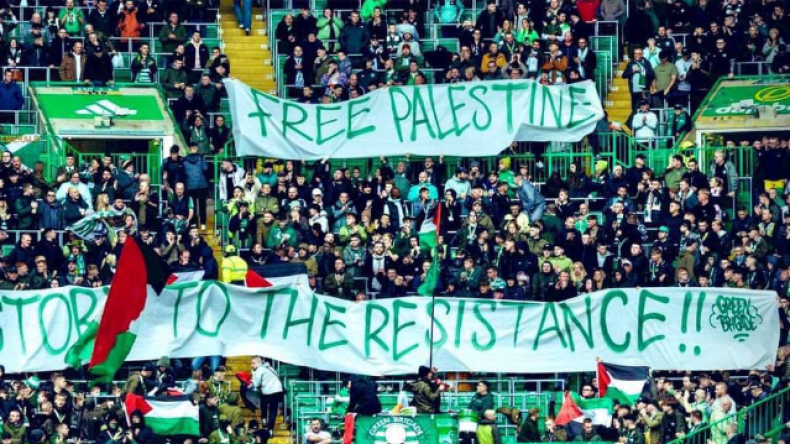 جماهير سيلتيك ترد على إدارة النادي وتجدد دعمها لفلسطين