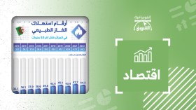أرقام استهلاك الغاز الطبيعي في الجزائر خلال آخر 10 سنوات