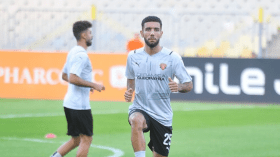 قندوسي يسجل أول أهدافه مع نادي سيراميكا كليوباترا