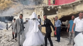 فيديو متداول لحفل زفاف في غزة تحت القصف هذه حقيقته!