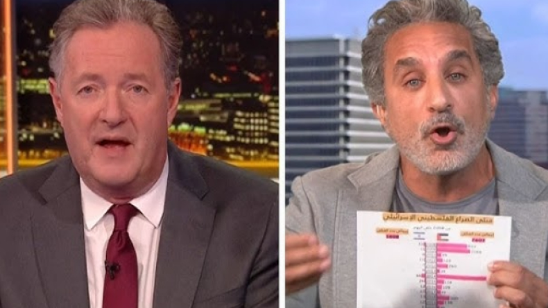 15 مليون مشاهدة للقاء باسم يوسف الساخر مع بيرس مورغان خلال يومين!