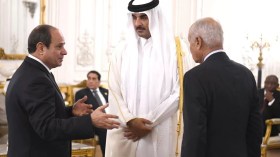 أول تعليق من الرئاسة المصرية حول مغادرة أمير قطر “قمة القاهرة للسلام”