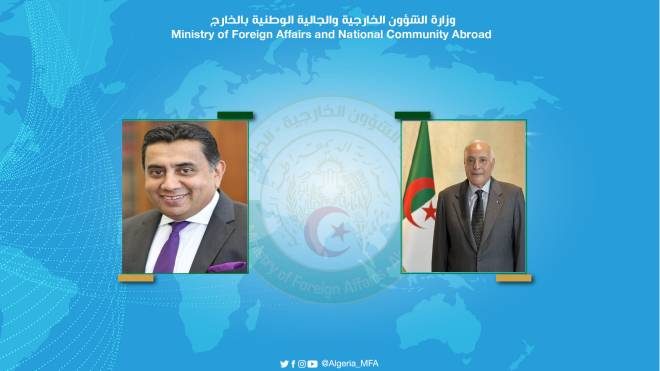 الأوضاع في غزة محور محادثات عطاف مع نظيره البريطاني والسوري