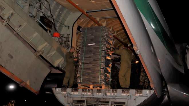 تواصل عمليات شحن المساعدات الجزائرية نحو غزّة