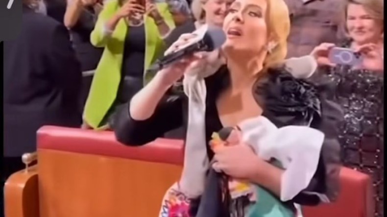 هل توشحت المغنية البريطانية أديل علم فلسطين خلال حفلها الأخير؟