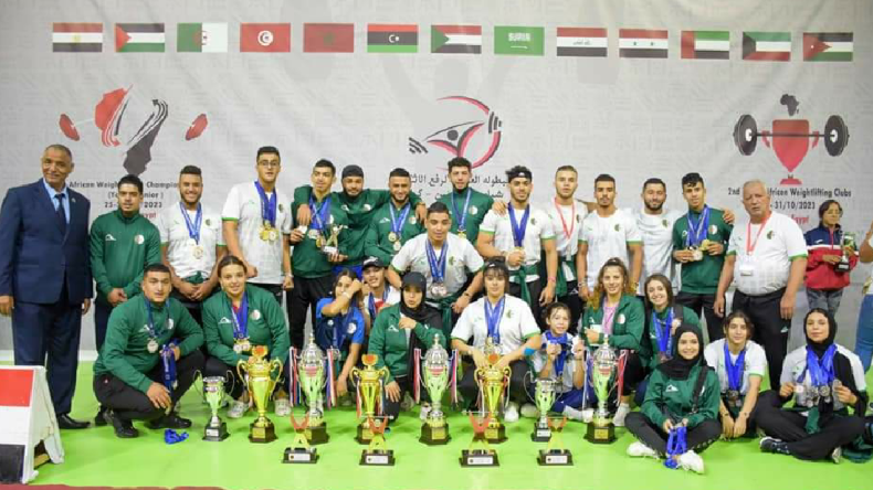 الجزائر تحصد 172 ميدالية في البطولة الإفريقية والعربية لرفع الأثقال