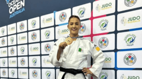 الجائزة الكبرى للجيدو .. الجزائرية بلقاضي تتوج بالميدالية البرونزية