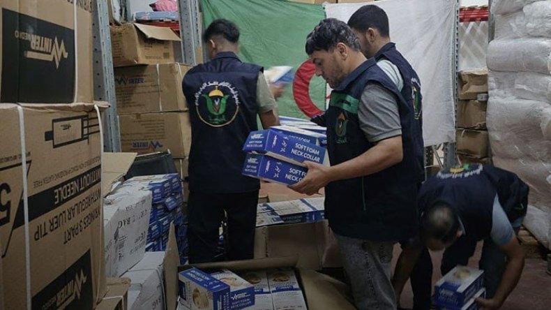 قافلة “الوعد المفعول” الجزائرية تصل إلى غزة