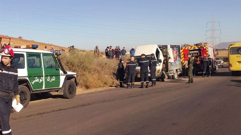 هكذا قضى سبعة شبان حرقا على متن شاحنة بوهران