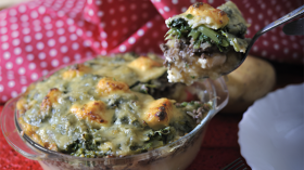 غراتان السلق والبطاطا