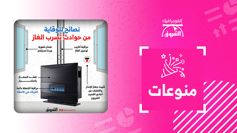 نصائح للوقاية من حوادث تسرب الغاز