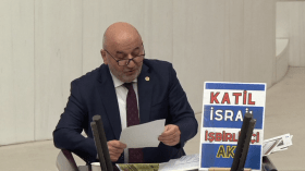 بالفيديو.. وفاة نائب تركي بعد خطاب ناري ضد إسرائيل