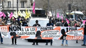 Loi immigration: “victoire idéologique”, selon Marine Le Pen, “texte de la honte”, pour la gauche