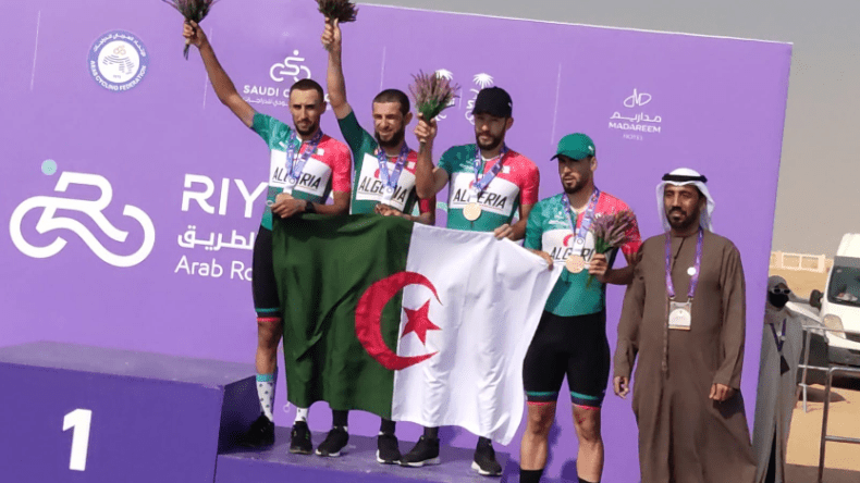 البطولة العربية للدراجات.. ميدالية برونزية للمنتخب الوطني نخبة رجال