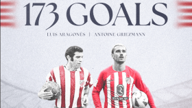 غريزمان يعادل رقم أراغونيس مع أتلتيكو مدريد