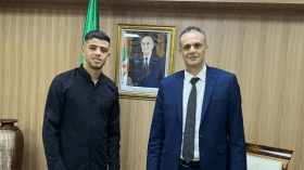 الوزير حماد يستقبل العداء جمال سجاتي