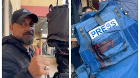 استشهاد مصور الجزيرة سامر أبو دقة وإصابة مراسل القناة وائل الدحدوح